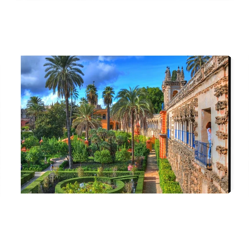 تابلو شاسی عرش طرح گردشگری اسپانیا مدل کاخ آلکازار سویا کد As6440