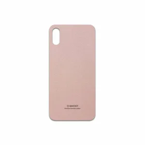 MAHOOT Rose Gold Leather Cover Sticker for Apple iPhone XS