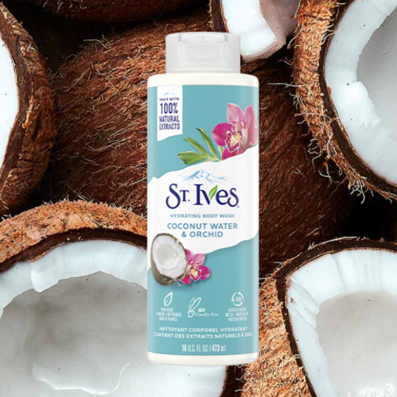 ژل شستشو بدن اس تی.ایوز مدل Coconut Water & Orchid حجم 473 میلی لیتر