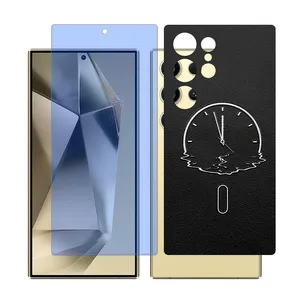 Glass Together model anti-blue screen protector for Samsung S24 Ultra mobile phone with back cover sticker