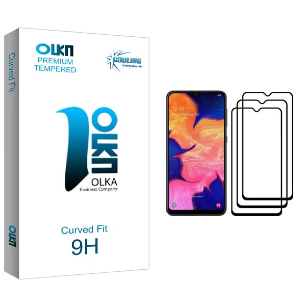 محافظ صفحه نمایش کولینگ مدل Olka glass مناسب برای گوشی موبایل سامسونگ Galaxy A10 بسته سه عددی