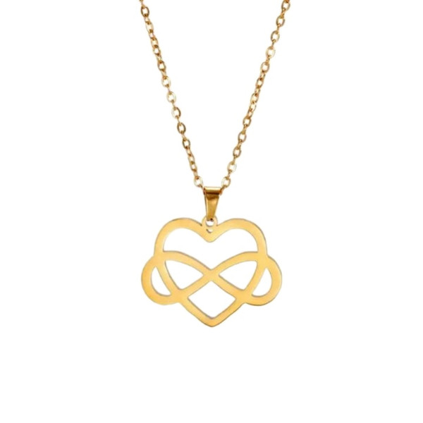 گردنبند طلا 18 عیار زنانه مدل بینهایت