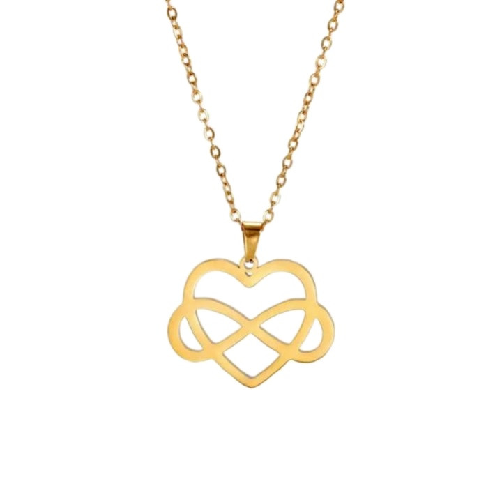 گردنبند طلا 18 عیار زنانه مدل بینهایت