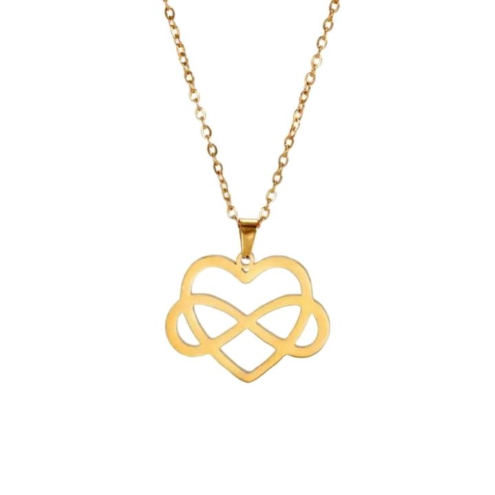 گردنبند طلا 18 عیار زنانه مدل بینهایت -  - 1