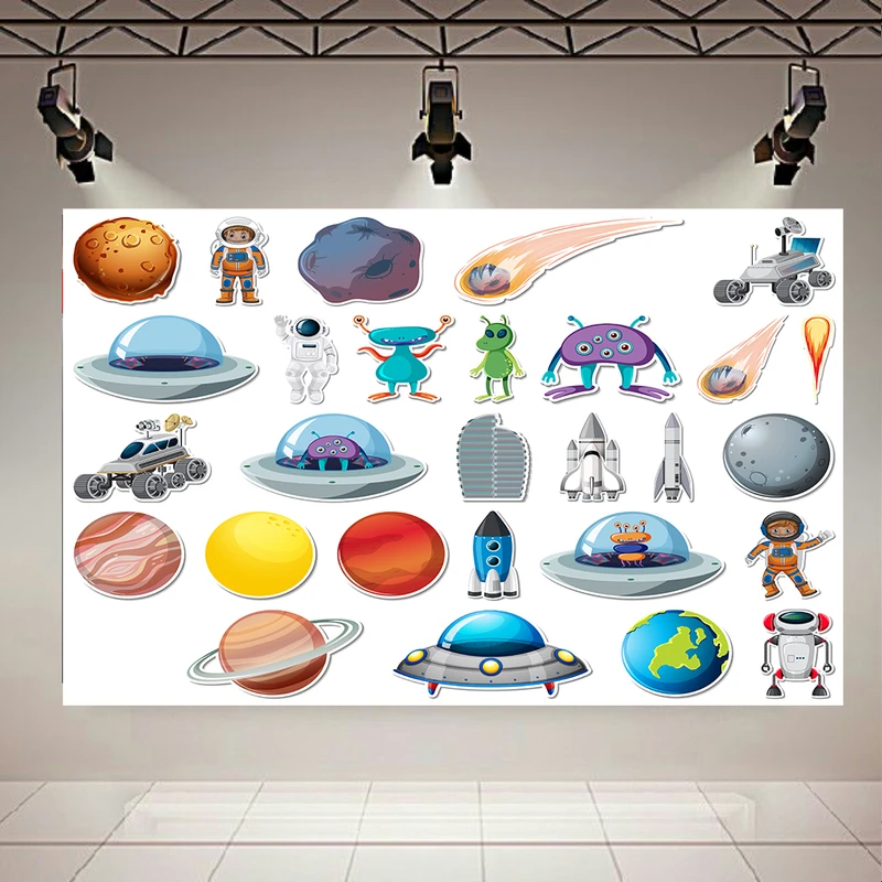 پوستر مدل بک لایت طرح کالکشن فضانورد و کهکشان کد AR32020