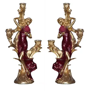 شمعدان طرح شکوفه کد 2000 بسته 2 عددی