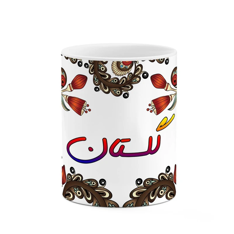 ماگ کاکتی مدل اسم گلستان طرح سنتی گل و بته کد mgh46794