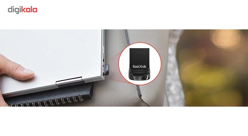 عکس شماره 6 : فلش مموری سن دیسک مدل ultra fit ظرفیت 128 گیگابایت