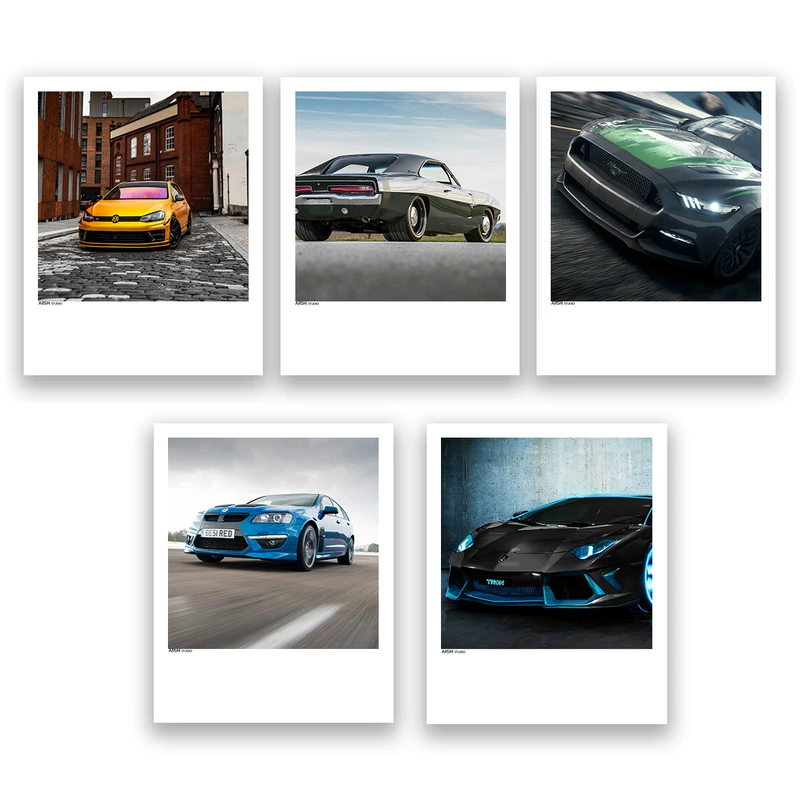 آویز تزیینی عرش مدل فانتزی ماشین کد Asa381 مجموعه پنچ عددی