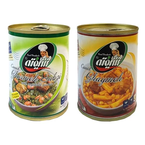 کنسرو خورشت قیمه با گوشت گیاهی شیفته - 370 گرم به همراه کنسرو خورشت قرمه سبزی شیفته - 370 گرم