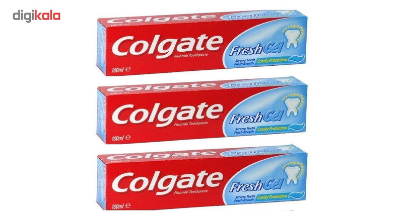 خمیر دندان کلگیت مدل Fresh gel حجم 100 میلی لیتر بسته 3 عددی خمیر دندان کلگیت مدل Fresh gel حجم 100 میلی لیتر بسته 3 عددی