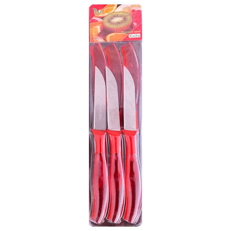 کارد میوه خوری مدل stainless بسته 6 عددی