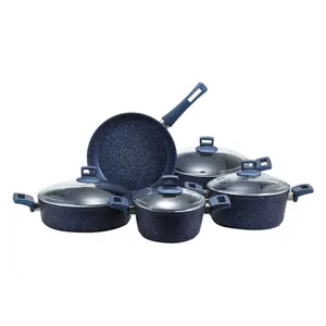 سرویس 9 پارچه قابلمه گرانیتی پنگوئن مدل GRANITEC