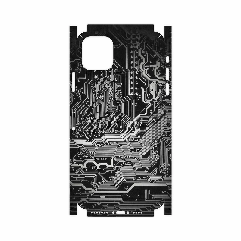 برچسب پوششی ماهوت مدل Black Printed Circuit Board-FullSkin مناسب برای گوشی موبایل اپل iPhone 11 Pro Max