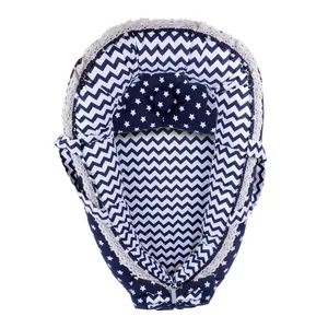 سرویس 3 تکه خواب نوزادی ژینورا مدل Stripy Blue