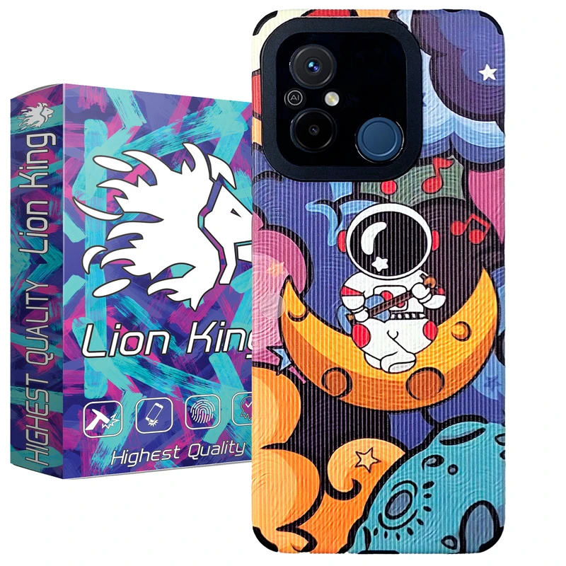 کاور لاین کینگ مدل فضانورد گیتاریست مناسب برای گوشی موبایل شیائومی Redmi 12C / Poco C55