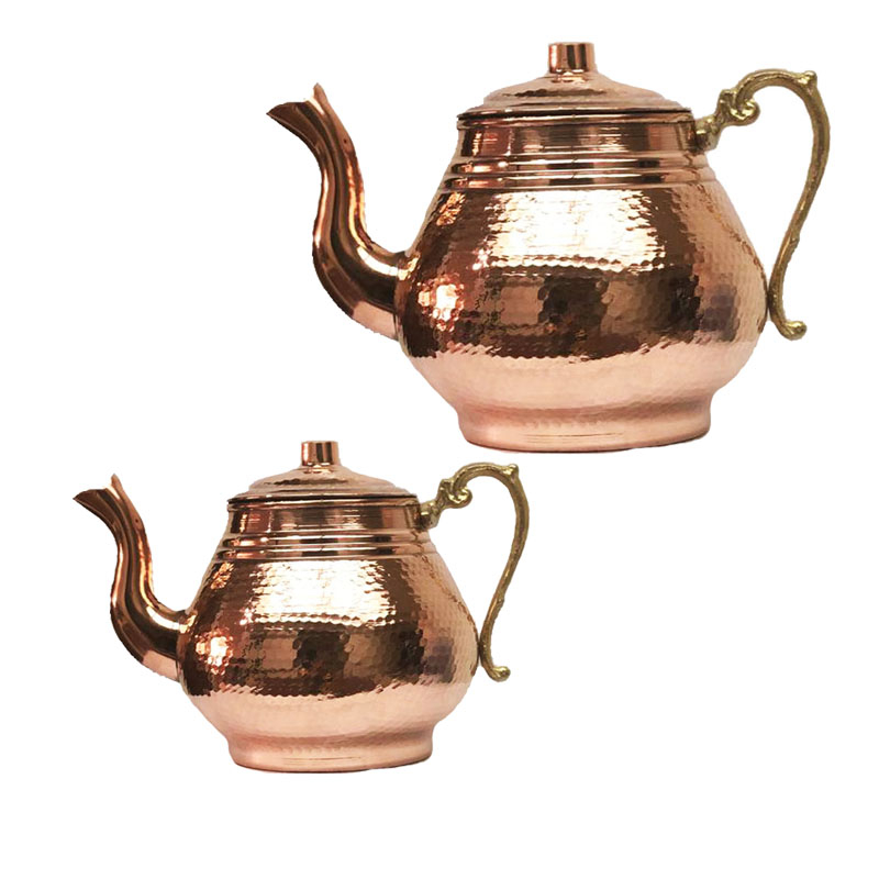 ست کتری و قوری مسی کد 74