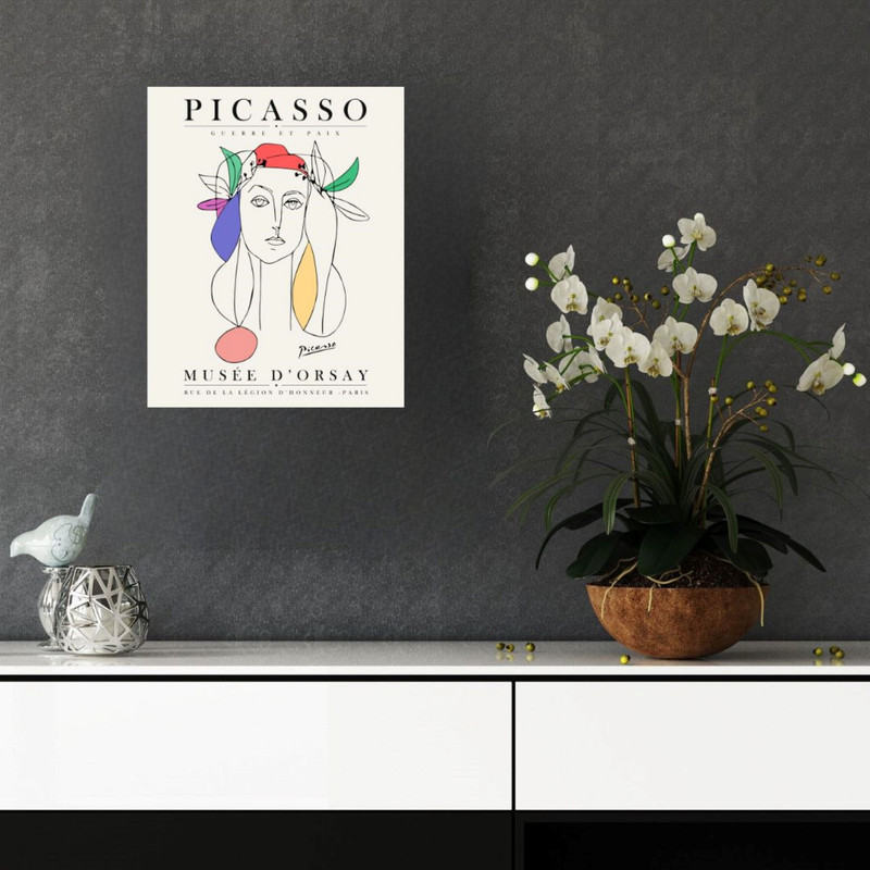 پوستر مدل پیکاسو-چاپ نقاشی سرگرمی