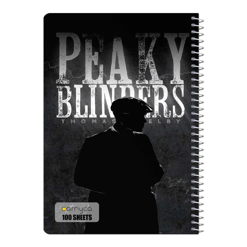 دفتر مشق 100 برگ سیمی کارنیکا طرح پیکی بلایندرز Peaky Blinders کد 77087