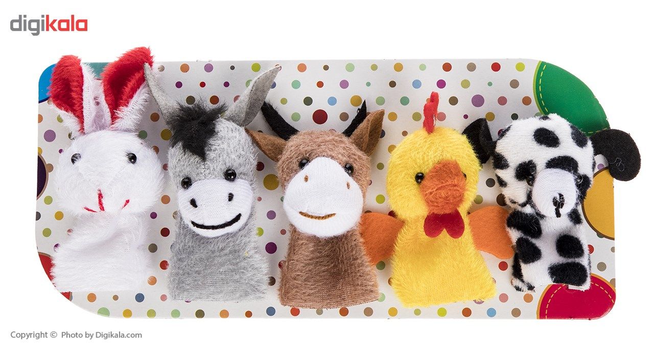 عروسک انگشتی پرشین صبا مدل Animals بسته 5 عددی -  - 2