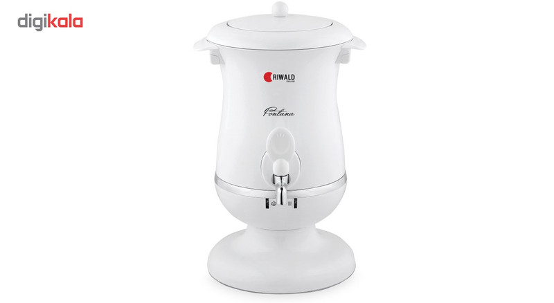 سماور برقی ریوالد مدل Fontana کد 800200 به همراه یک عدد اردورخوری ویترای طرح لاله