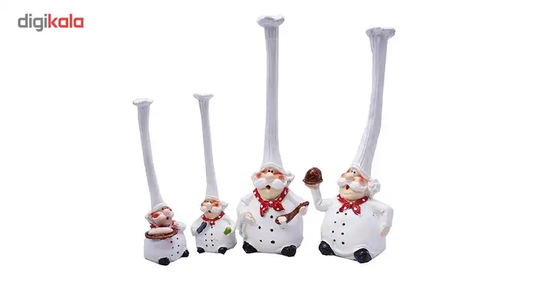 مجسمه ایرسا مدل سرآشپز مجموعه 4 عددی