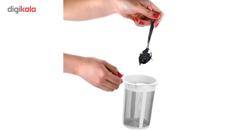 سماور برقی ریوالد مدل Fontana کد 800200 به همراه یک عدد اردورخوری ویترای طرح لاله