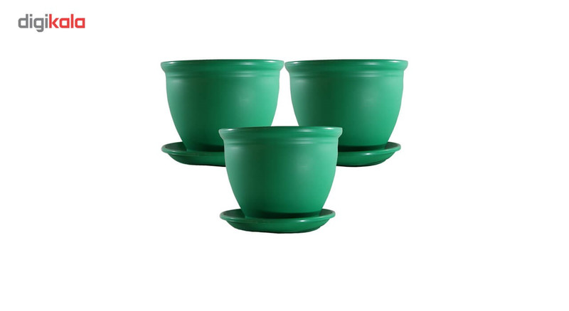 مجموعه 3 عددی گلدان شهر آذین مدل 3012