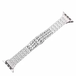 بند مدل Diamond W4 نگین دار مناسب برای اپل واچ 42/44/45 میلی متری