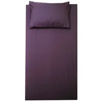 سرویس ملحفه شایسته مدل تکرنگ یک نفره دو تکه