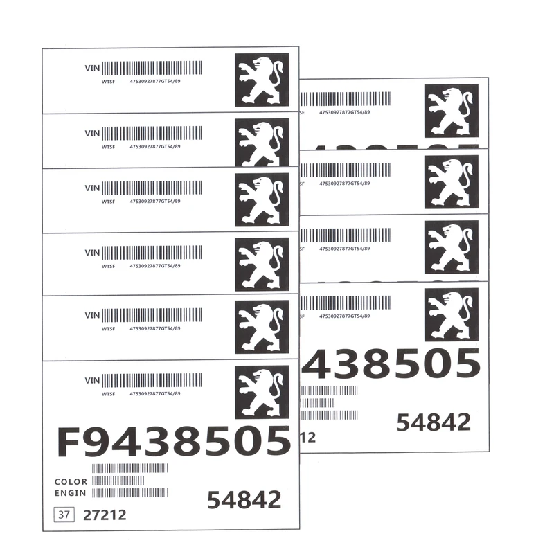 کاغذ جلو شیشه خودرو کد safa b6 مناسب برای پژو بسته 10 عددی