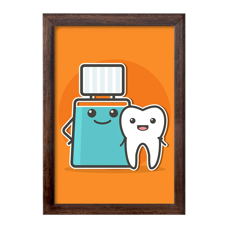 تابلو خندالو طرح دندان و دندانپزشکی کودکانه کد 27758
