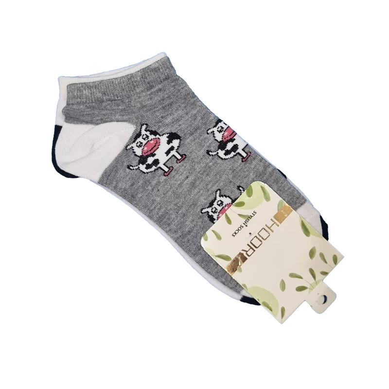 جوراب ساق کوتاه زنانه مدل تا به تا گاوی