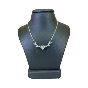 گردنبند نقره زنانه مدل شاخ گوزن کد 59633