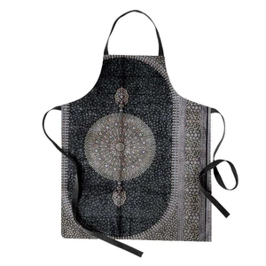 پیش بند آشپزخانه مدوپد طرح فرش قم لچک و ترنج گل ریز مدل C-Ghom036