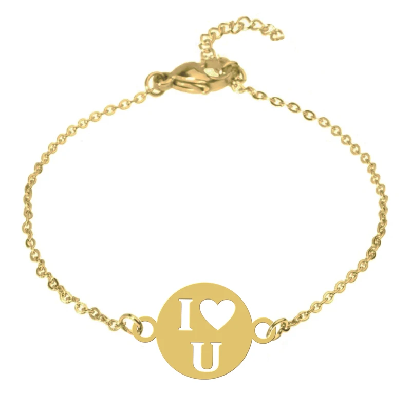 دستبند زنانه هایکا مدل دوستت دارم کد zdh68