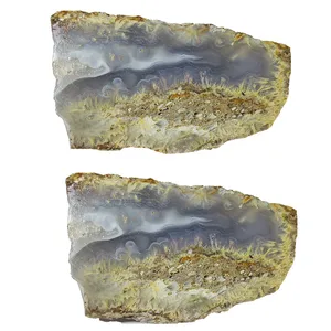 سنگ عقیق مدل جارویی کد P 465 مجموعه 2 عددی