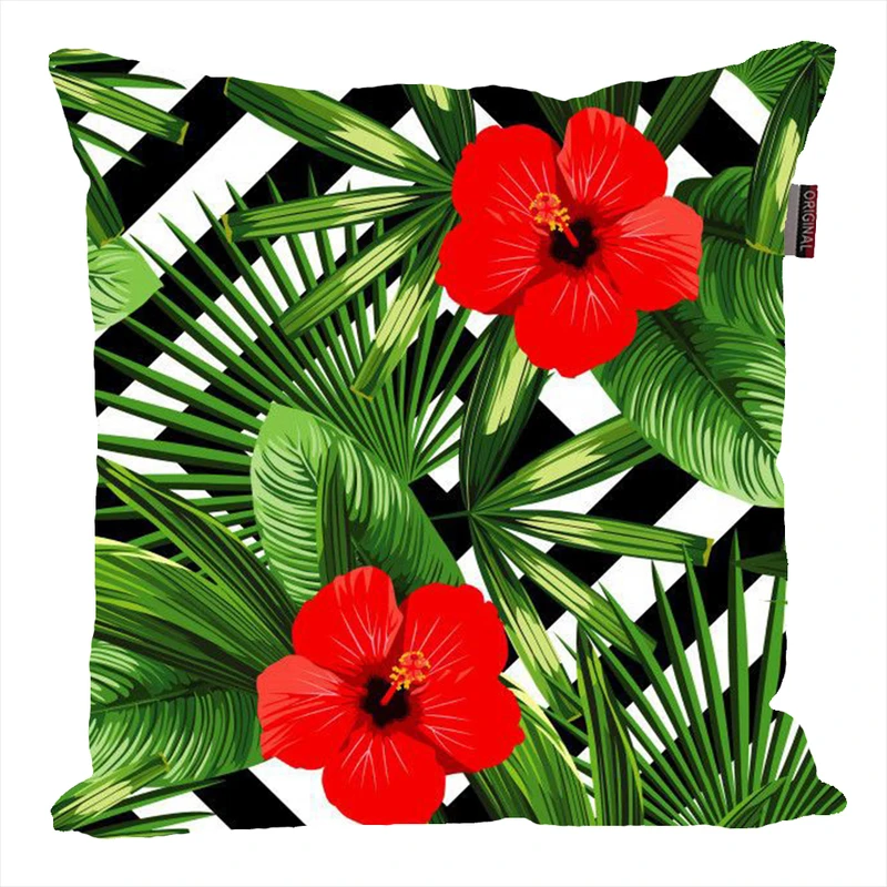 کوسن ناریکو مدل فانتزی طرح برگ گل گیاه کد 04639