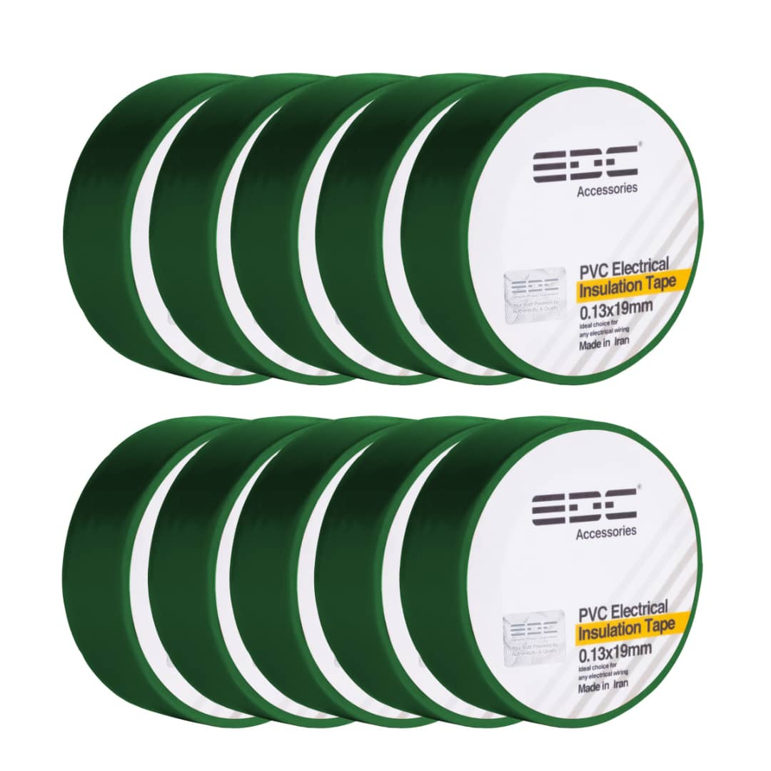 نوار چسب برق ای دی سی مدل PVC بسته 10 عددی