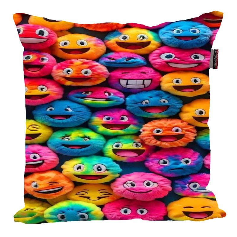 کوسن پاد آفرین مدل فانتزی طرح ایموجی رنگی کد 983