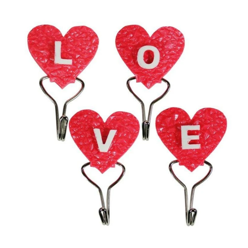 قلاب آویز آشپزخانه مدل لاو مجموعه 4 عددی