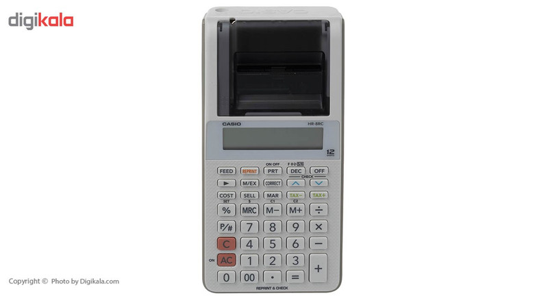 ماشین حساب کاسیو مدل HR-8RC-BK