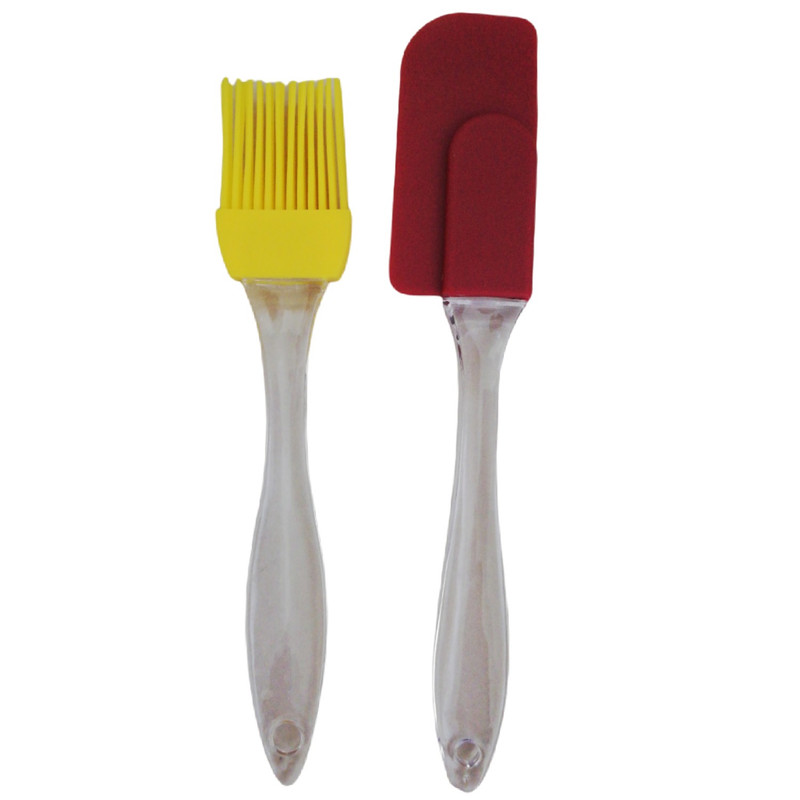 ست لیسک و قلمو  آشپزی مدل سیلیکونی مجموعه 2 عددی