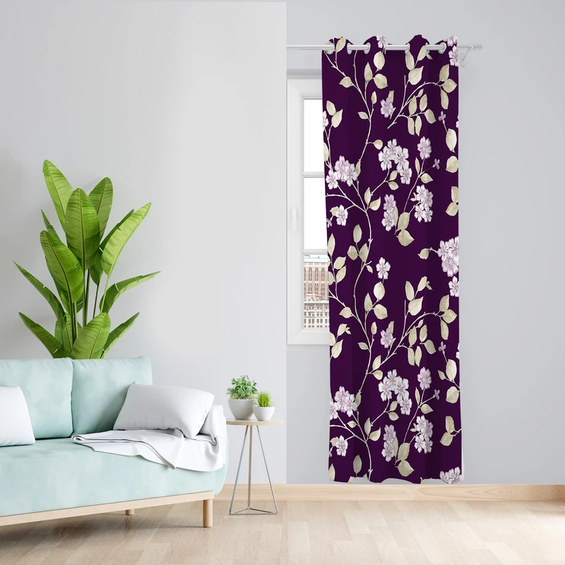 پرده مدل مخمل پانچی کد 1101 سایز 140x200 سانتی متر