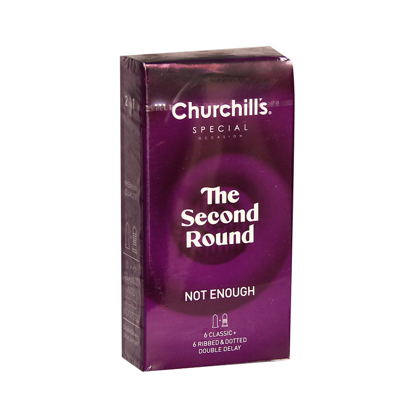 کاندوم چرچیلز مدل THE SECOND ROUND بسته 12 عددی کاندوم چرچیلز مدل THE SECOND ROUND بسته 12 عددی