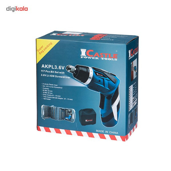 پیچ گوشتی شارژی کسل به همراه مجموعه 117 عددی سرمته پیچ گوشتی شارژی کسل به همراه مجموعه 117 عددی سرمته