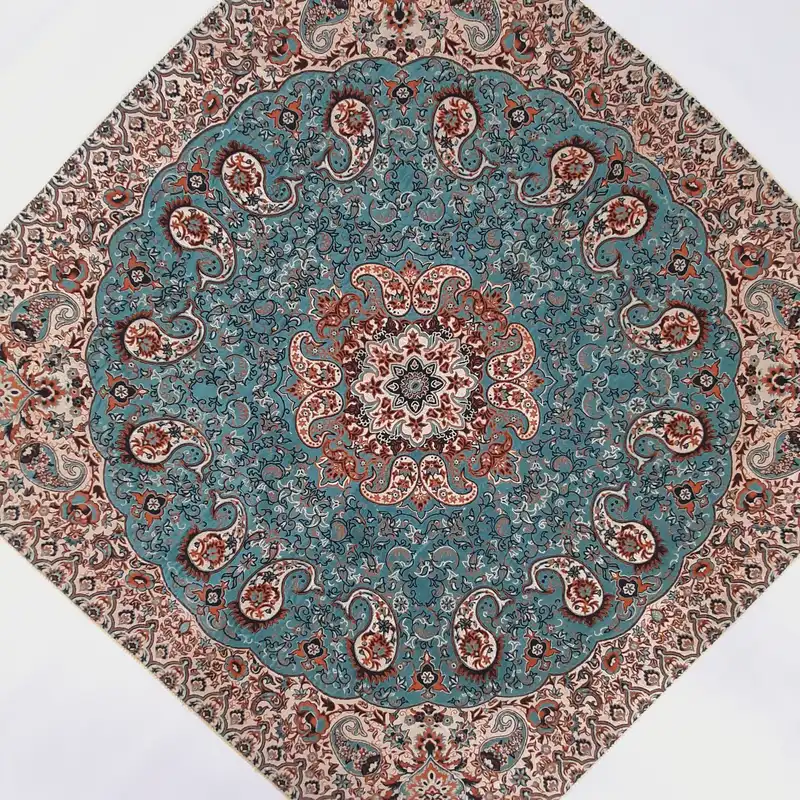 رومیزی ترمه مدل مربع طرح نسترن