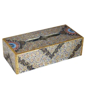 جعبه دستمال کاغذی اثر بابایی طرح تذهیب