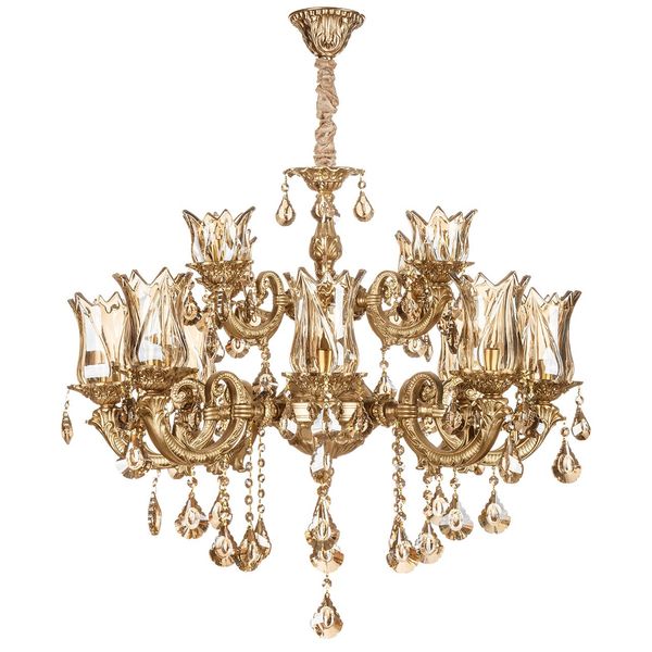 لوستر چشمه نور  12  شعله کد C2747/12 لوستر چشمه نور  12  شعله کد C2747/12