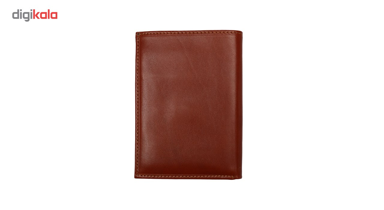 کیف پول نیم کتی رویال چرم کدM6-Brown